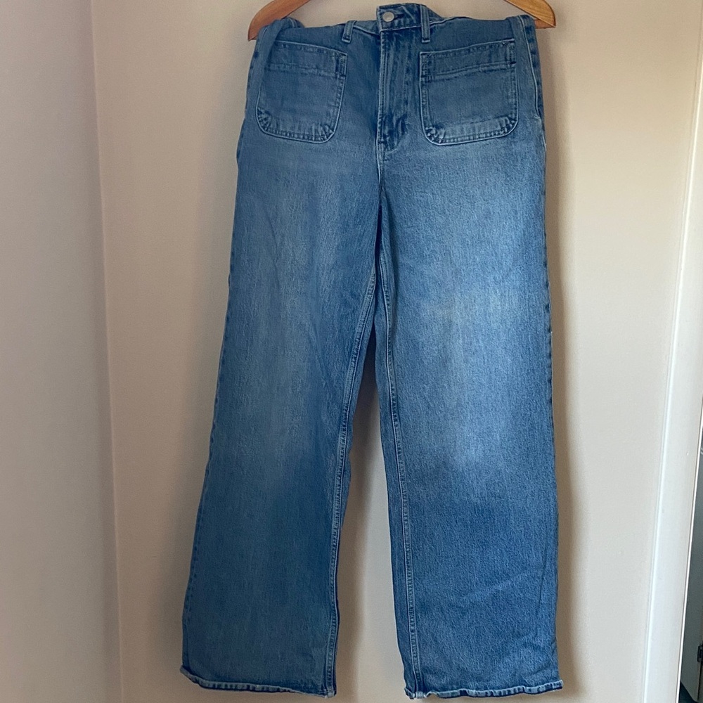 Classic Blue Wide Leg Women's Jeans